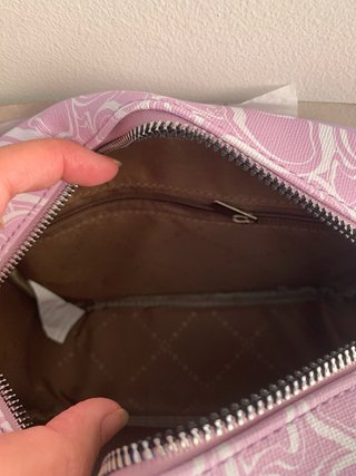 Bolso bandolera BIM BAM lila y blanco