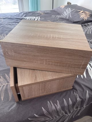 Cajones Mesita de Noche Madera