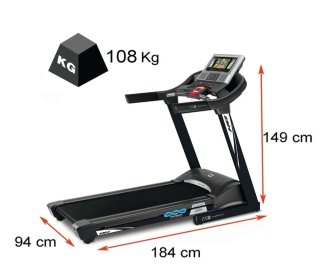Cinta de andar bh ZX11 plegable con pantalla