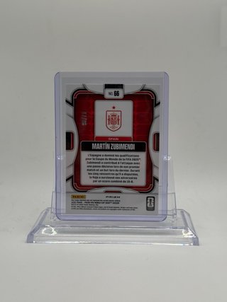 Carta Martin Zubimendi España Panini Prizm 47/86