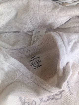 Ropita bebé H&M hello o reborn 55cm