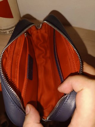 Bolso de mano azul Guy Laroche