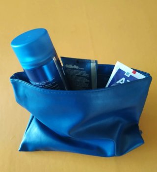 Pochette colore blu unisex