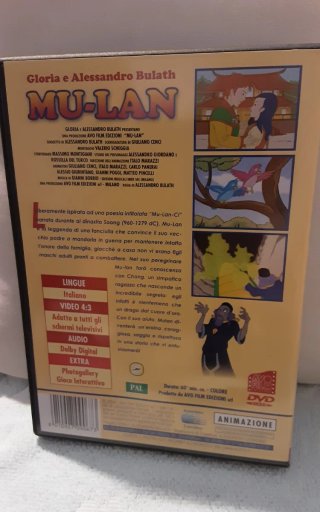 Lotto 5 DVD Animazione: Mulan, Ali Baba, Tom Sawye