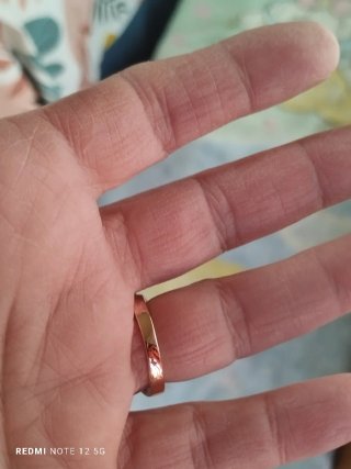 Anillo Flor Lila Chapado Oro Rosa Talla 18