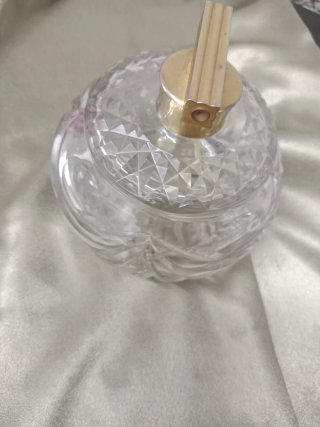 Frasco antiguo cristal tallado perfume