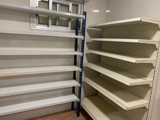 Estanterías metálicas para tienda