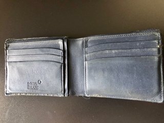 Cartera Montblanc Gris Cocodrilo Bifold
