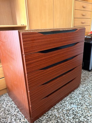 Cómoda 5 cajones madera