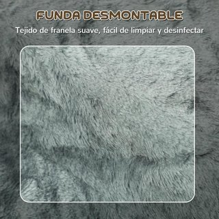 Escalera Perros 3 Peldaños Funda Lavable Gris