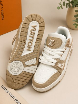 Zapatillas Louis Vuitton Beige y Blancas