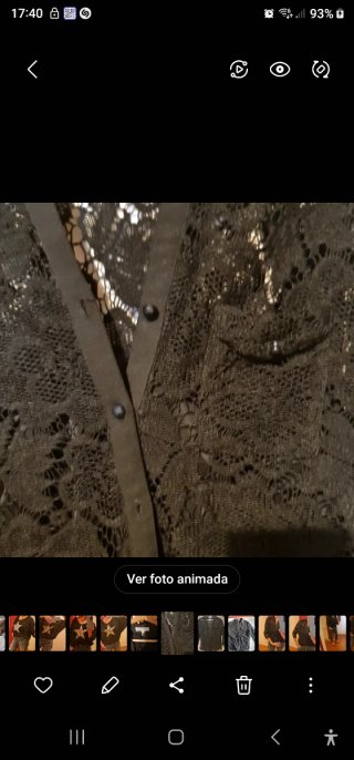 Camisa calada negra Talla 42