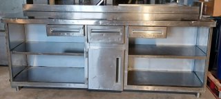 Mueble Cafetero Acero Inoxidable 250x60x104