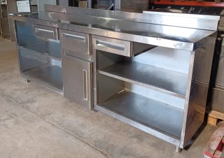 Mueble Cafetero Acero Inoxidable 250x60x104