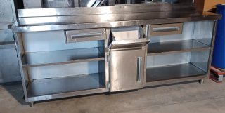 Mueble Cafetero Acero Inoxidable 250x60x104