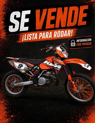KTM 250 EXC 2T 2006 Naranja/Blanca