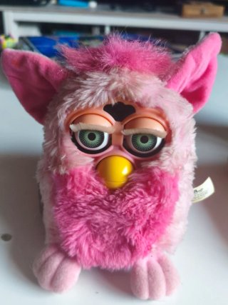 Antiguo Furby Tiger 1999 Rosa
