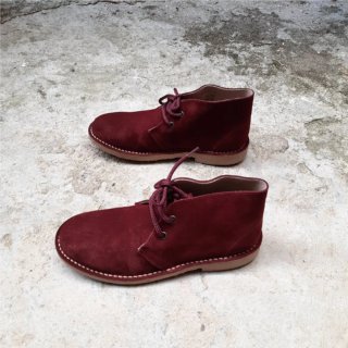 Botines de ante burdeos