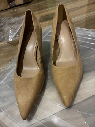 Zapatos de tacón beige/marrón