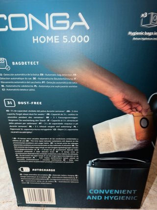 Conga Home 5000 base de carga y auto vaciado