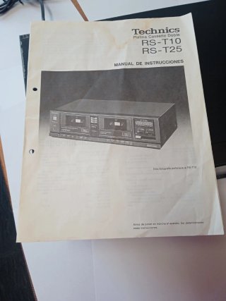 Technics RS-T10 Doble Cassette Deck. Pletina.