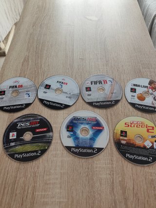 Lote 7 Juegos PS2 Fútbol y Baloncesto