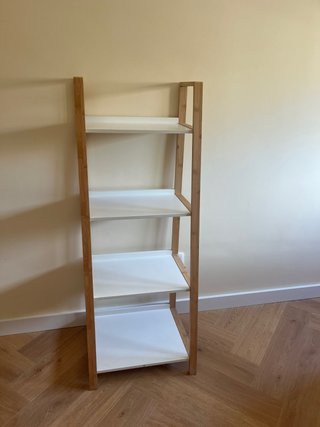 Estantería de bambú y madera 4 baldas