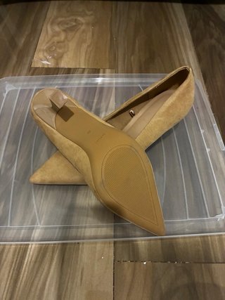 Zapatos de tacón beige/marrón