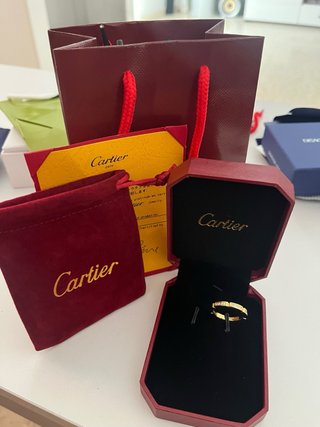 Anillo Cartier Oro Diamantes