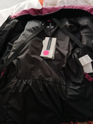 Piumino donna con pelliccia e cintura nuovo
