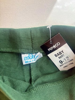 Pack 2 Pantalones Verdes Zorrito 9-12m
