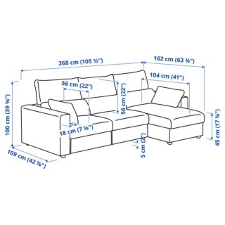 Sofá modular gris de tela