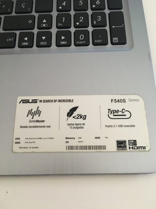 asus F540S despiece