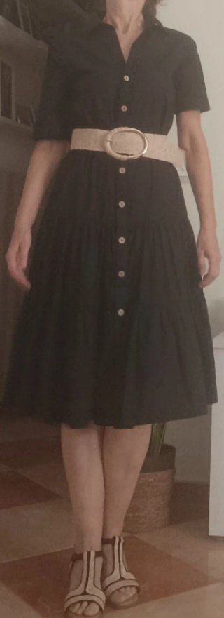 Vestido negro El Corte Inglés Talla XS