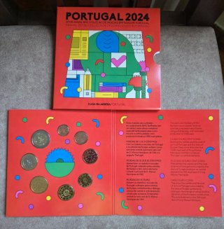Monedas Cartera Oficial Portugal 2024 55€