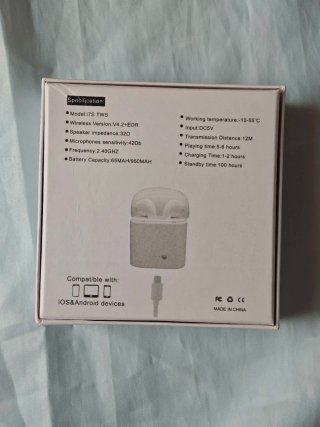 Auriculares Inalámbricos Bluetooth i7S TWS Blancos