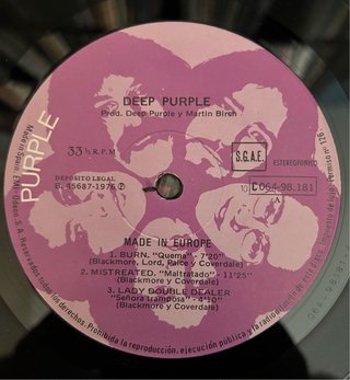 Vinilo Deep Purple - Made in Europe