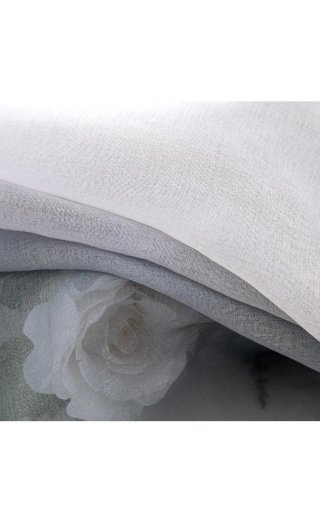 Cortinas MIULEE Gris Gradiente Visillo 2 Piezas