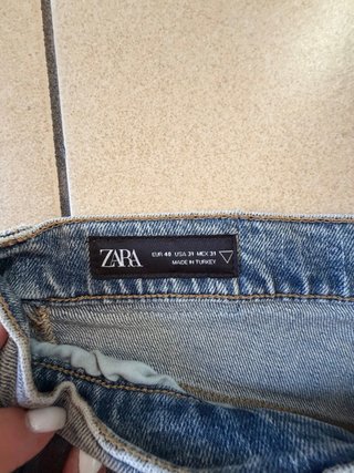 Pantaloncini in denim Zara blu