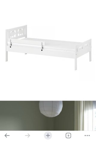 Cama infantil IKEA Kritter blanca