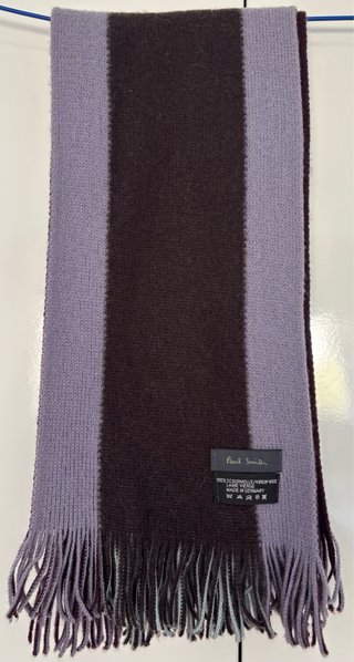 Bufanda Paul Smith Rayas Azul, Morado y Marrón
