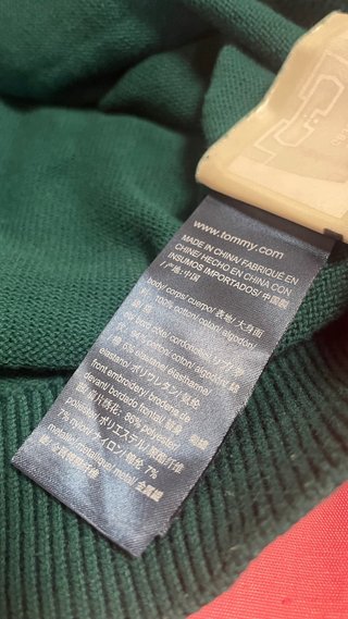 Jersey Tommy Hilfiger Verde Talla M
