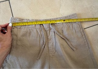 Pantaloncini uomo lino e cotone beige