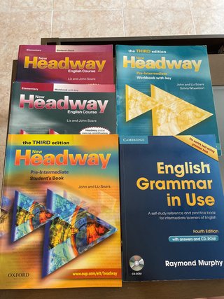 Lote Libros Inglés Headway y Grammar