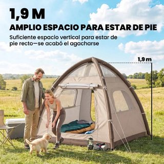 Tienda Campaña Inflable 3-4 Personas con Bomba UPF