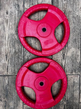 Pareja Discos Caucho 2x25kg