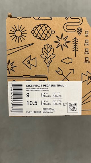 Nike React Pegasus Trail 4 Beige/Bianco Tg 42.5