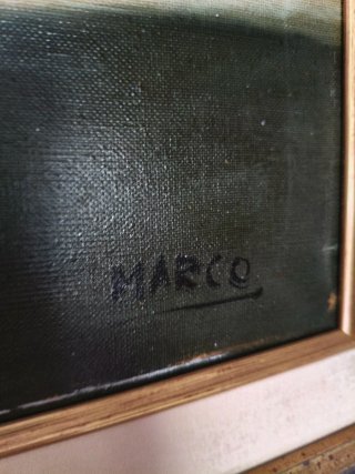 Bodegón antiguo. Firmado por Marco