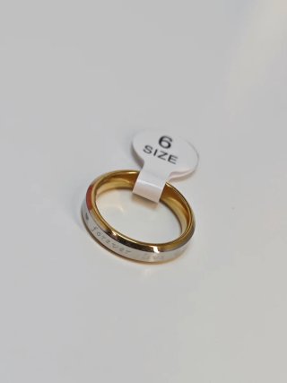 Anillo titanio forever love talla 6