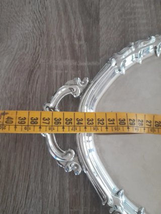 Vassoio Mepra Inox 18/8 Vintage 37x24 cm